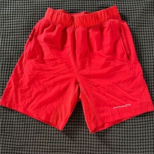 Alphalete Athletic Shorts Red Men’s Small